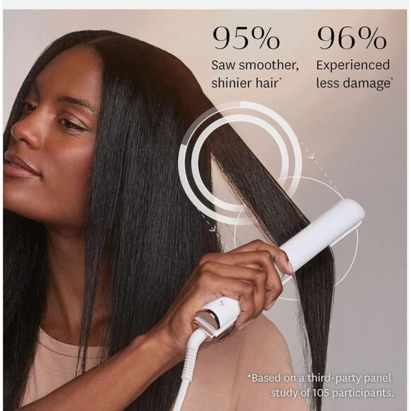 T3‎ SinglePass Luxe Professional 1 Inch Flat Iron White Gold - Picture 5 of 7